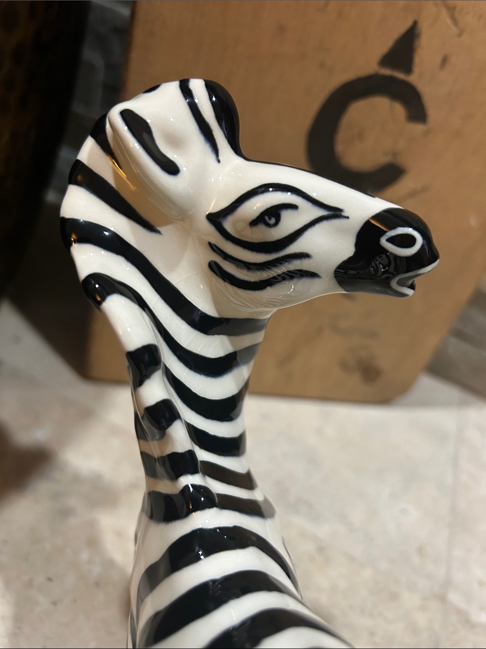 vintage Robert Simmons Pottery zebra figurine named "Zig” - Picture 9 of 11